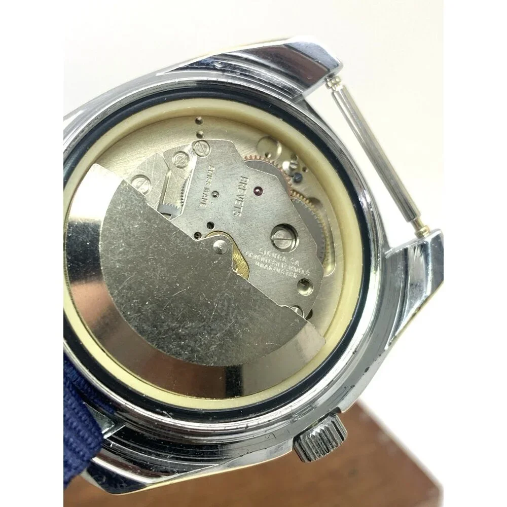 Sicura Men's Watch Satellite Swiss Automatic Blue Dial Day Date Nylon Strap 42mm